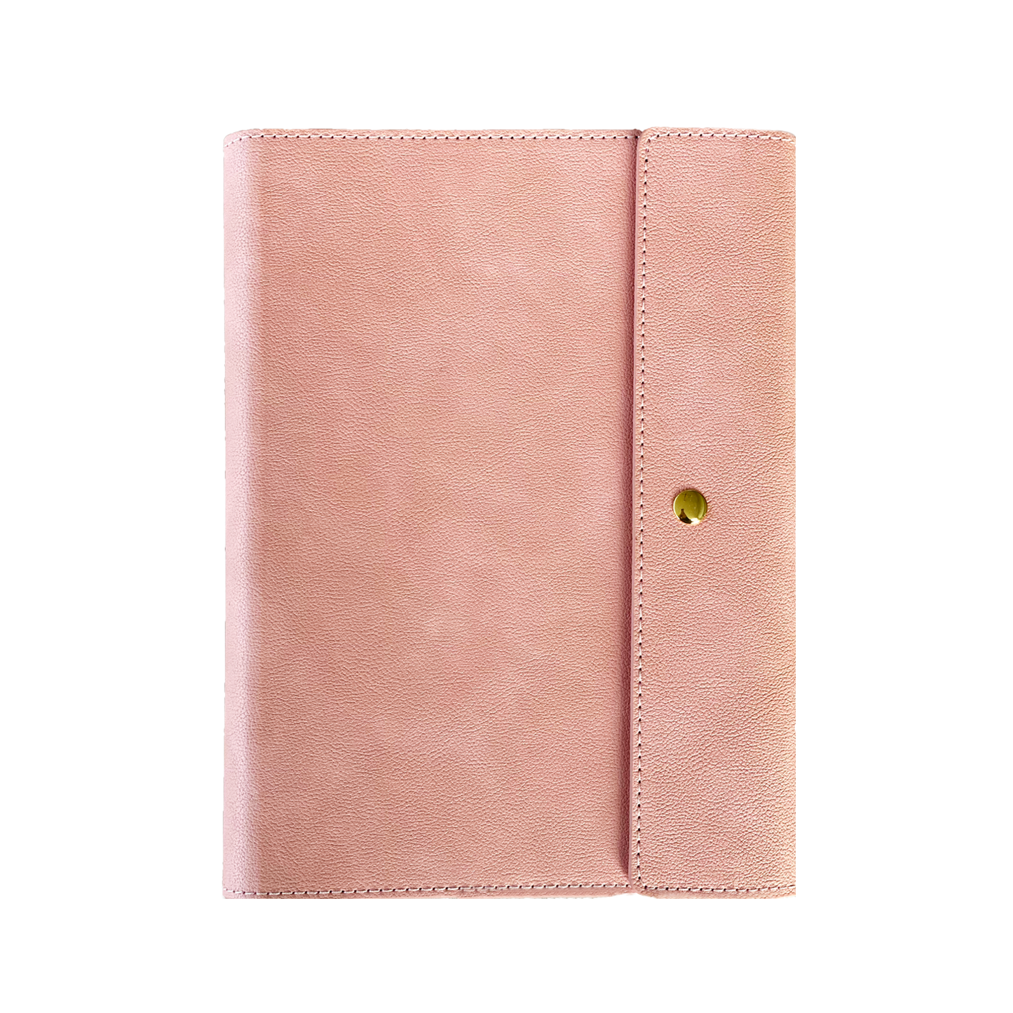Anteckningsbok i skinn, rosa skrivbok, dagbok rosa, återanvändbart bokomslag Ephemere Rome